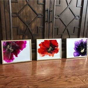 3 pc set Original Abstract Alcohol Ink Painting